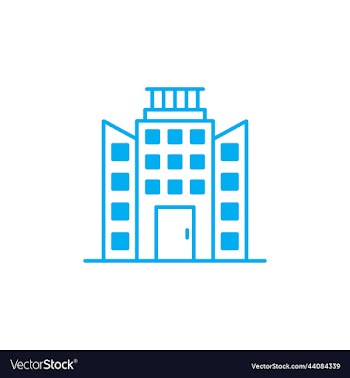 office or townhall building icon