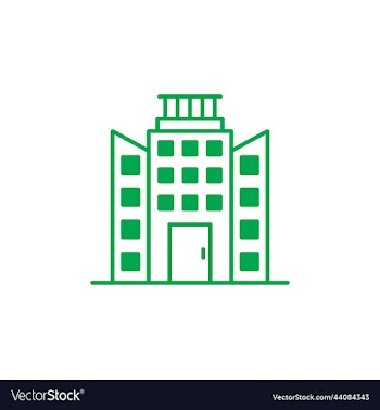 office or townhall building icon