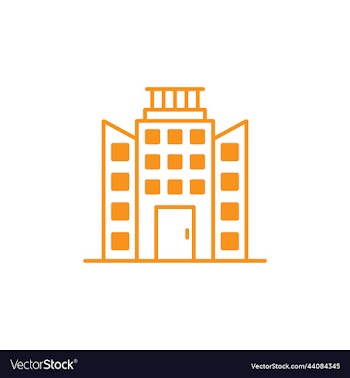 office or townhall building icon