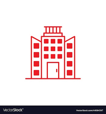 office or townhall building icon