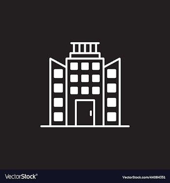 office or townhall building icon