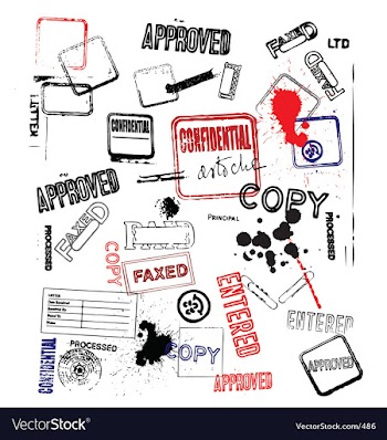 Office stamps vector image