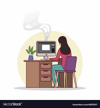 office worker flat
