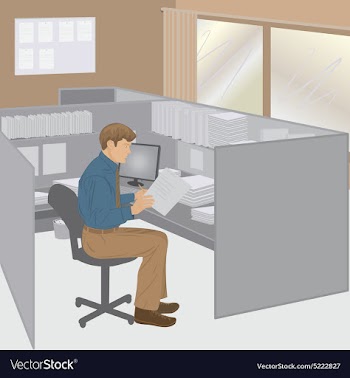Office-worker vector image