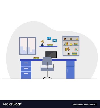 office workers sitting at desks