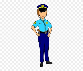 Officer, Police Officer, People, Woman, Uniform - Police Woman Drawing
