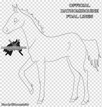 Official Dathomirquine Foal Lines, horse graphic illustration transparent background PNG clipart