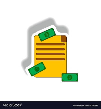 Official deal and cash in vector image
