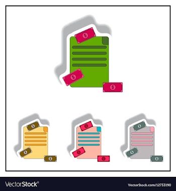 Official deal and cash vector image