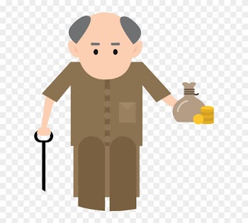 Officials Or Welfare Payments Such As For Senior Citizen, - Cartoon