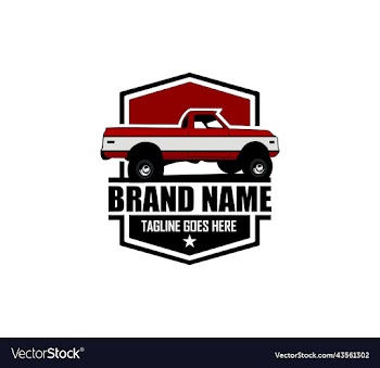 offroad pickup truck 4x4 emblem logo