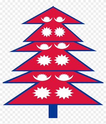 Oh No On Twitter - Nepal Flag Christmas Tree