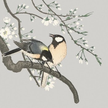 Ohara Koson's bird collage element, | Free PSD Illustration - rawpixel