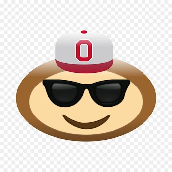 Ohio State University Dancing Emoji Ohio State Buckeyes football Brutus Buckeye - sunglasses emoji 