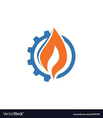 Oil and gas industry logo design concept vector image