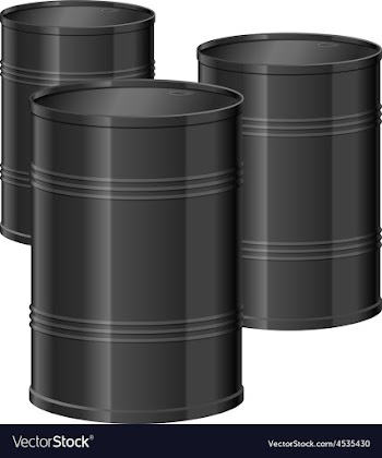  					Oil barrel vector image														
