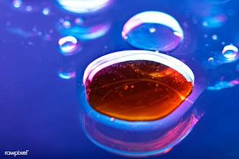 Oil drops floating on water colorful background | Free  photo - 2315700