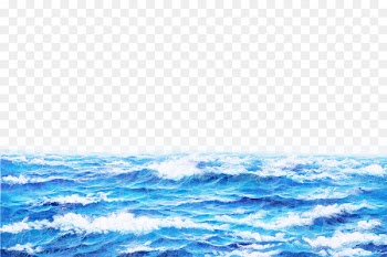 Oil painting Computer file - Sea 