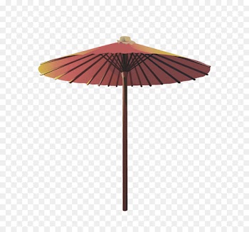 Oil-paper umbrella Rain Shade - A stretched umbrella 