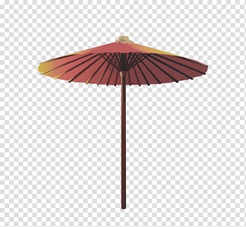 Oil-paper umbrella Rain Shade, A stretched umbrella transparent background PNG clipart