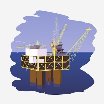 Oil rig clipart illustration. Free | Free Photo - rawpixel