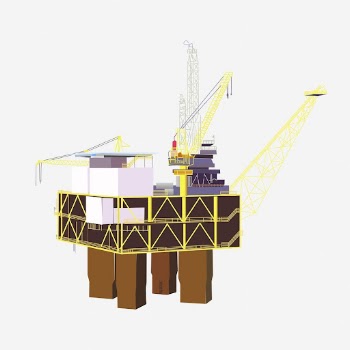 Oil rig clipart illustration. Free | Free Photo - rawpixel