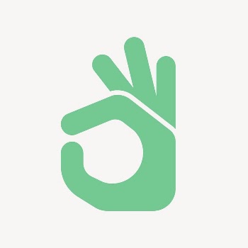 Okay hand icon, green flat | Free Icons - rawpixel