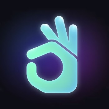 Okay hand icon, neon glow | Free Icons - rawpixel