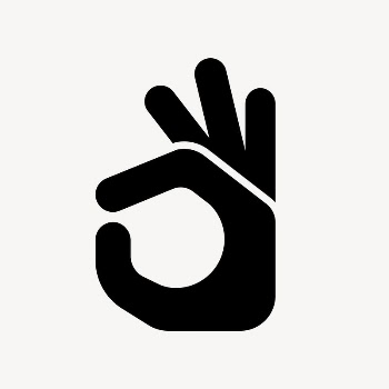 Okay hand icon, simple flat | Free Icons - rawpixel