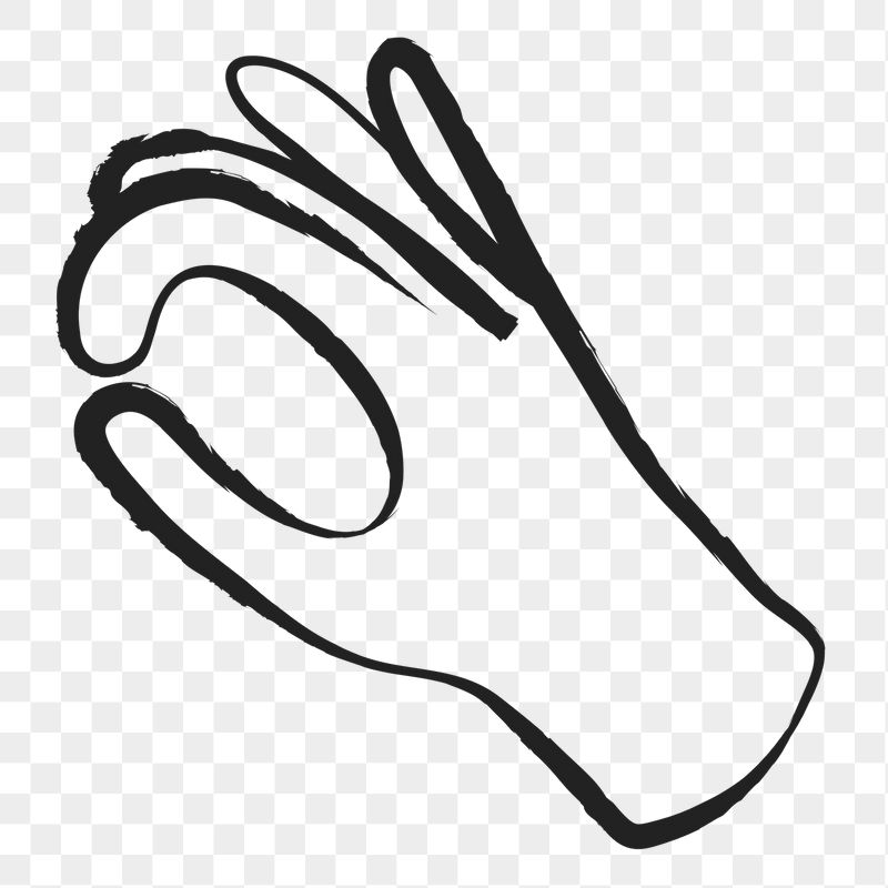 Okay hand png sticker, cute | Free PNG Illustration - rawpixel