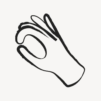 Okay hand sign sticker, cute | Free Vector Illustration - rawpixel