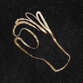 Okay hand sign sticker, gold | Free PSD Illustration - rawpixel