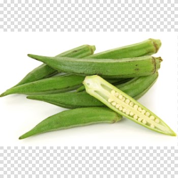Okra Ladyfinger Goan cuisine Bhendi fry Vegetable, okra transparent background PNG clipart