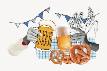 Oktoberfest celebration, hands cheering beer | Free Photo - rawpixel