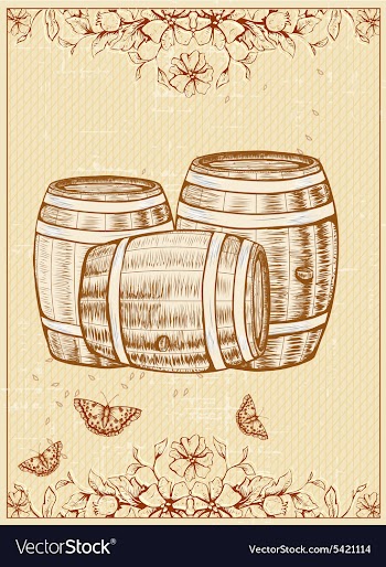 Oktoberfest Celebration with barrel of beer vector image