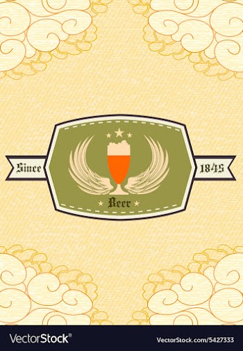 Oktoberfest Celebration with label vector image