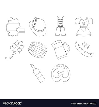 oktoberfest icon set