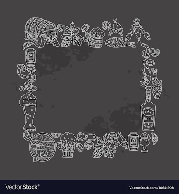 Oktoberfest invitation doodle vector image