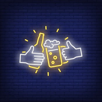 Oktoberfest neon sign Free Vector