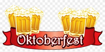 Oktoberfest Red Banner With Beers Png Clipart Image - Oktoberfest Png