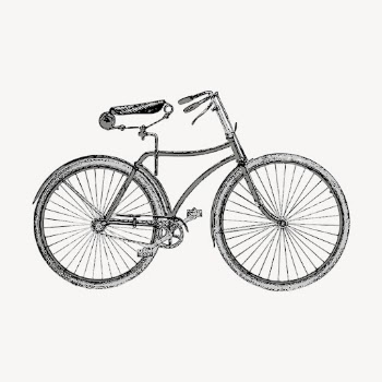 Old bicycle clipart, vintage illustration | Free Vector - rawpixel