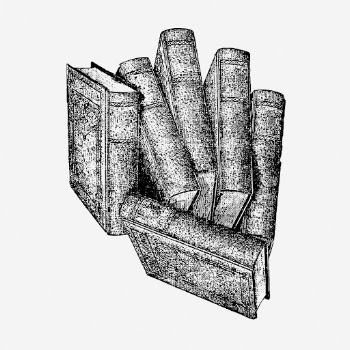 Old books clipart, stationery vintage | Free Vector - rawpixel