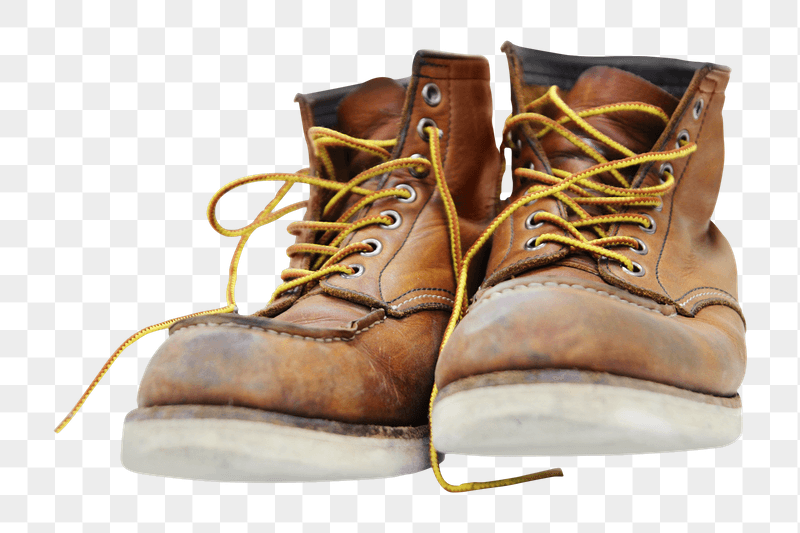 Old brown boots png sticker, | Free PNG - rawpixel