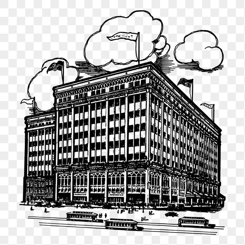 Old building png sticker illustration, | Free PNG - rawpixel
