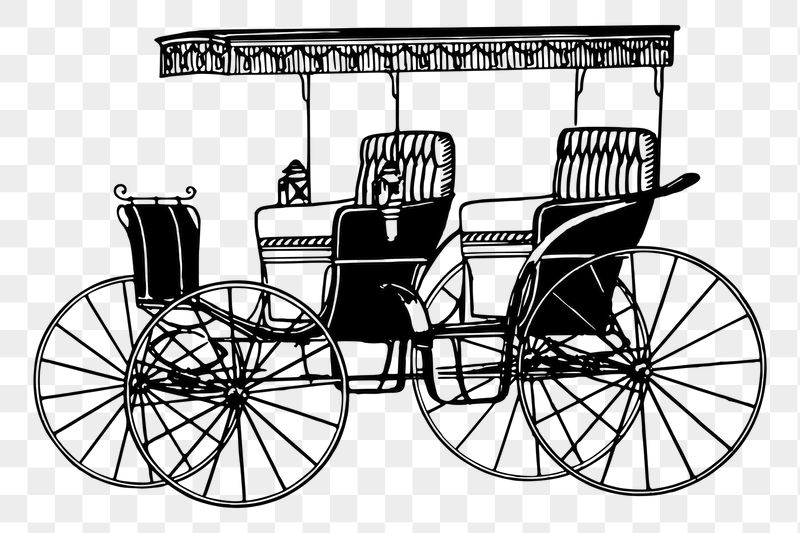 Old carriage png sticker illustration, | Free PNG - rawpixel