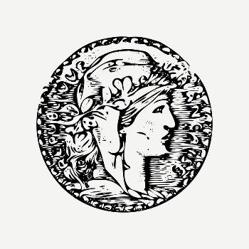 Old coin collage element, black | Free PSD Illustration - rawpixel