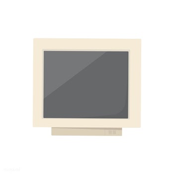 Old computer monitor graphic illustration | Free stock vector - 429464
