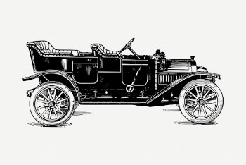 Old convertible car drawing, vehicle | Free PSD - rawpixel