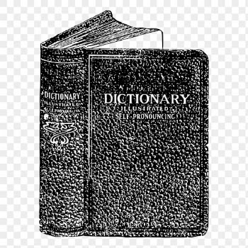 Old dictionary png drawing sticker | Free PNG - rawpixel