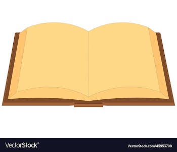 old empty opened book with copy space